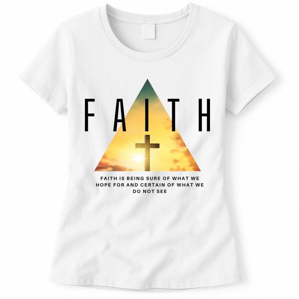 Faith Definition Cross Jesus Womens T-Shirt