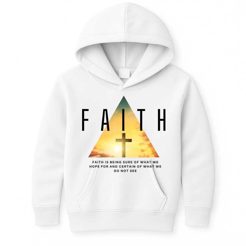 Faith Definition Cross Jesus Kids Hoodie