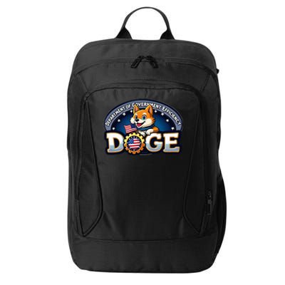 Funny Doge Crypto Meme Department Of Government Efficiency City Backpack