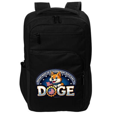 Funny Doge Crypto Meme Department Of Government Efficiency Impact Tech Backpack