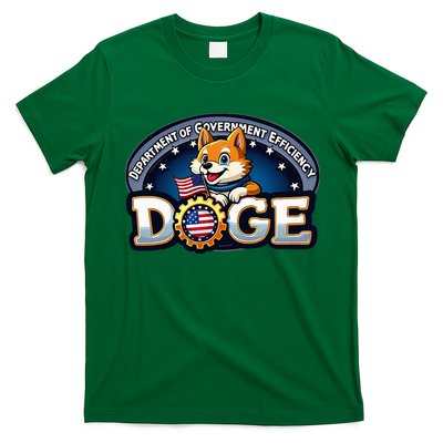 Funny Doge Crypto Meme Department Of Government Efficiency T-Shirt