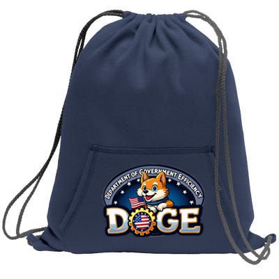 Funny Doge Crypto Meme Department Of Government Efficiency Sweatshirt Cinch Pack Bag