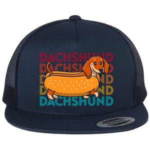 Funny Dachshund Cute Puppy Dog Doggy Lover Hotdog Great Gift Flat Bill Trucker Hat