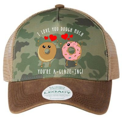 Funny Donut Couples Pun Saying Joke Valentines Day Quote Cool Gift Legacy Tie Dye Trucker Hat