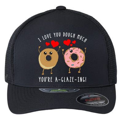 Funny Donut Couples Pun Saying Joke Valentines Day Quote Cool Gift Flexfit Unipanel Trucker Cap