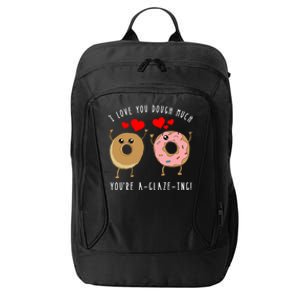 Funny Donut Couples Pun Saying Joke Valentines Day Quote Cool Gift City Backpack