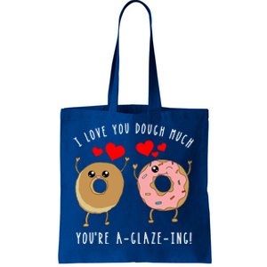 Funny Donut Couples Pun Saying Joke Valentines Day Quote Cool Gift Tote Bag