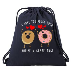 Funny Donut Couples Pun Saying Joke Valentines Day Quote Cool Gift Drawstring Bag