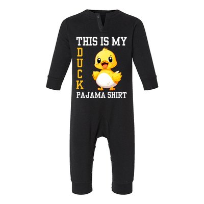 Funny Duck Costume This Is My Duck Pajama Infant Fleece One Piece