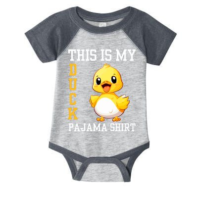 Funny Duck Costume This Is My Duck Pajama Infant Baby Jersey Bodysuit