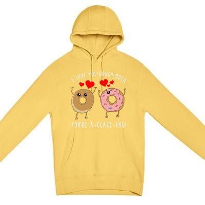 Funny Donut Couples Pun Saying Valentines Day Quote Meme Gift Premium Pullover Hoodie