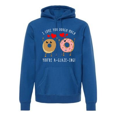 Funny Donut Couples Pun Saying Valentines Day Quote Meme Gift Premium Hoodie