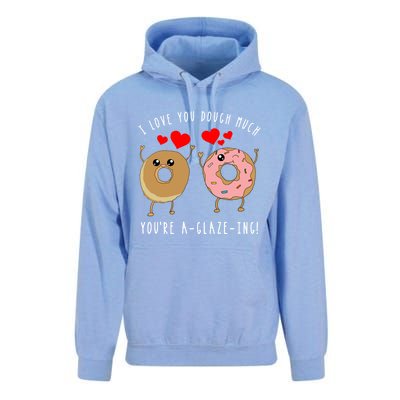 Funny Donut Couples Pun Saying Valentines Day Quote Meme Gift Unisex Surf Hoodie