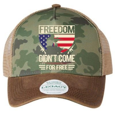 Freedom Didn't Come For Free Memorial Day Gift Legacy Tie Dye Trucker Hat