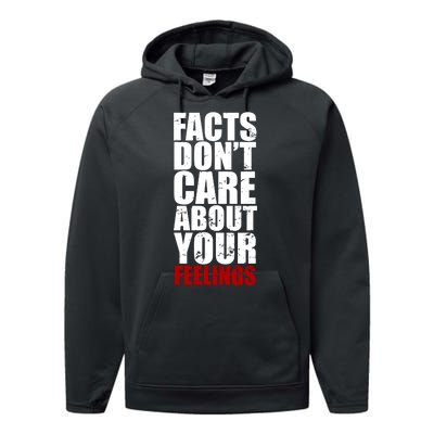 Facts Don't Care About Your Feelings Performance Fleece Hoodie