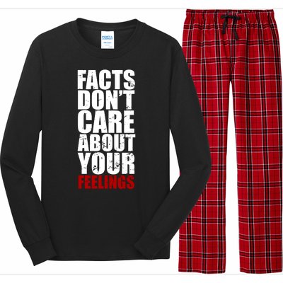 Facts Don't Care About Your Feelings Long Sleeve Pajama Set