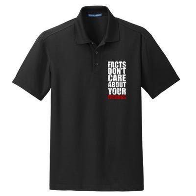 Facts Don't Care About Your Feelings Dry Zone Grid Polo