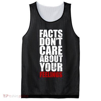 Facts Don't Care About Your Feelings Mesh Reversible Basketball Jersey Tank