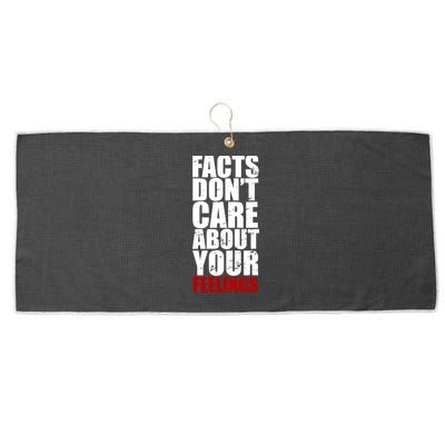 Facts Don't Care About Your Feelings Large Microfiber Waffle Golf Towel