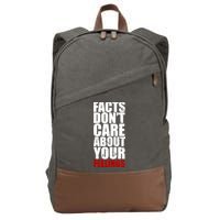 Facts Don't Care About Your Feelings Cotton Canvas Backpack