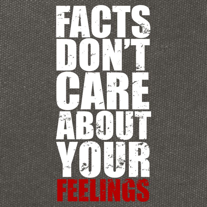 Facts Don't Care About Your Feelings Cotton Canvas Backpack
