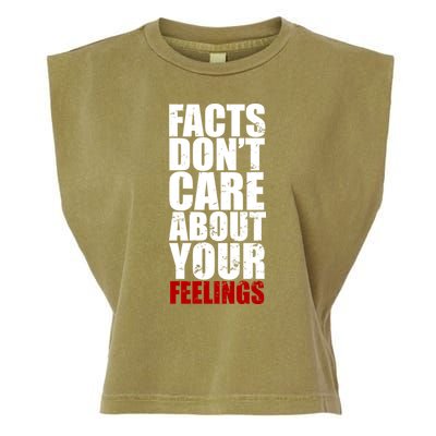 Facts Don't Care About Your Feelings Garment-Dyed Women's Muscle Tee