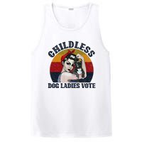 Funny Dog Childless Dog Ladies Vote The Riveter Gift PosiCharge Competitor Tank