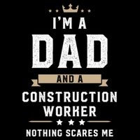 Funny Dad Construction Worker Fathers Day Gift Drawstring Bag
