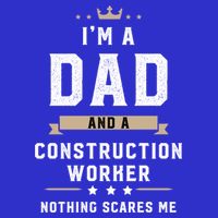 Funny Dad Construction Worker Fathers Day Gift 16 in Basic Backpack