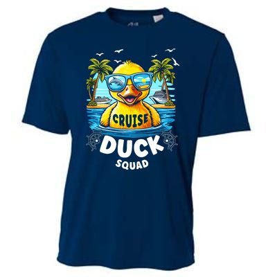 Funny Duck Cruise Rubber Duck Squad Vaction Cruise Ship Cooling Performance Crew T-Shirt