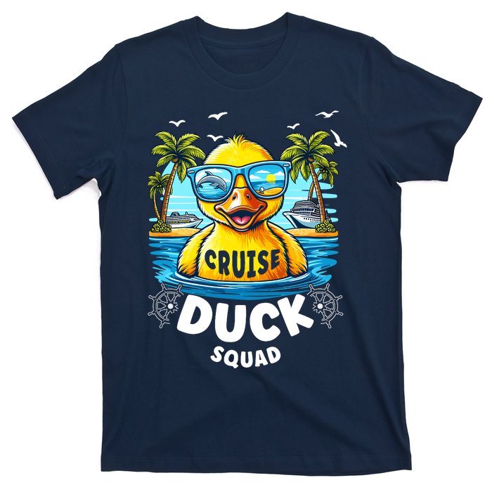 Funny Duck Cruise Rubber Duck Squad Vaction Cruise Ship T-Shirt