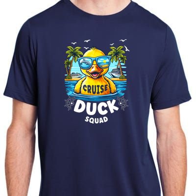 Funny Duck Cruise Rubber Duck Squad Vaction Cruise Ship Adult ChromaSoft Performance T-Shirt