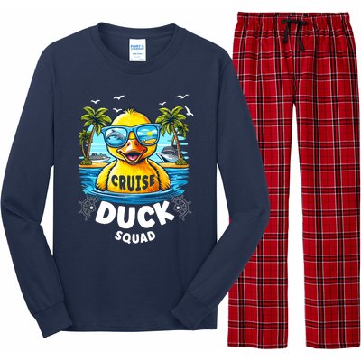 Funny Duck Cruise Rubber Duck Squad Vaction Cruise Ship Long Sleeve Pajama Set