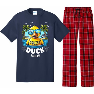 Funny Duck Cruise Rubber Duck Squad Vaction Cruise Ship Pajama Set