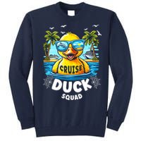 Funny Duck Cruise Rubber Duck Squad Vaction Cruise Ship Tall Sweatshirt