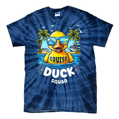 Funny Duck Cruise Rubber Duck Squad Vaction Cruise Ship Tie-Dye T-Shirt