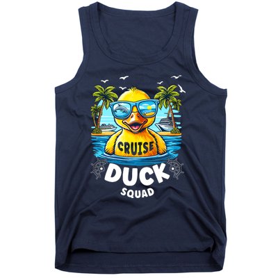 Funny Duck Cruise Rubber Duck Squad Vaction Cruise Ship Tank Top