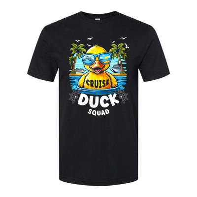 Funny Duck Cruise Rubber Duck Squad Vaction Cruise Ship Softstyle CVC T-Shirt