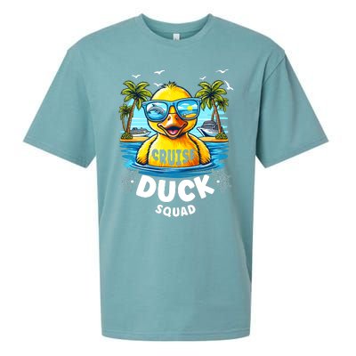 Funny Duck Cruise Rubber Duck Squad Vaction Cruise Ship Sueded Cloud Jersey T-Shirt