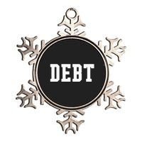 Funny Debt College University Student Loan Metallic Star Ornament