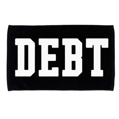 Funny Debt College University Student Loan Microfiber Hand Towel