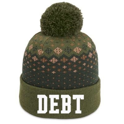 Funny Debt College University Student Loan The Baniff Cuffed Pom Beanie