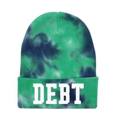 Funny Debt College University Student Loan Tie Dye 12in Knit Beanie