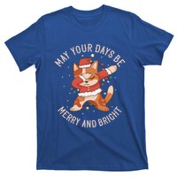 Funny Dabbing Cat Dancing To Christmas Music Gift T-Shirt