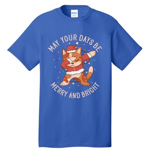 Funny Dabbing Cat Dancing To Christmas Music Gift Tall T-Shirt