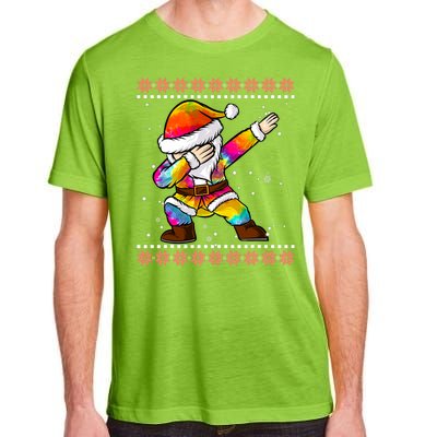 Funny Dabbing Christmas Santa Ugly Christmas Xmas Adult ChromaSoft Performance T-Shirt