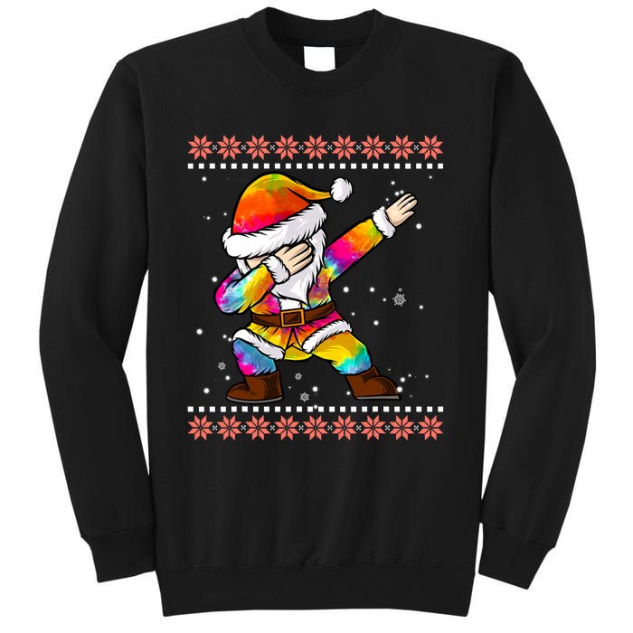 Funny Dabbing Christmas Santa Ugly Christmas Xmas Sweatshirt