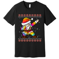 Funny Dabbing Christmas Santa Ugly Christmas Xmas Premium T-Shirt