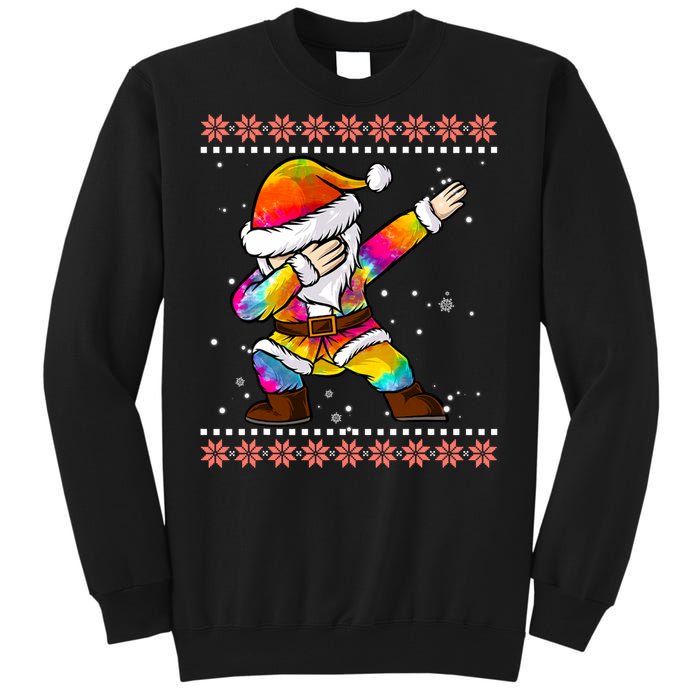 Funny Dabbing Christmas Santa Ugly Christmas Xmas Tall Sweatshirt