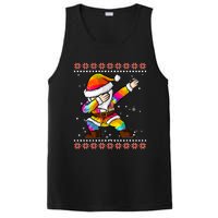 Funny Dabbing Christmas Santa Ugly Christmas Xmas PosiCharge Competitor Tank